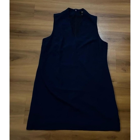 Womens J. Crew 365.Minimalist Sleeveless Navy Lined Dress - Picture 2 of 7